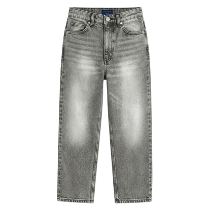 Relaxed Straight Fit Jeans Grey