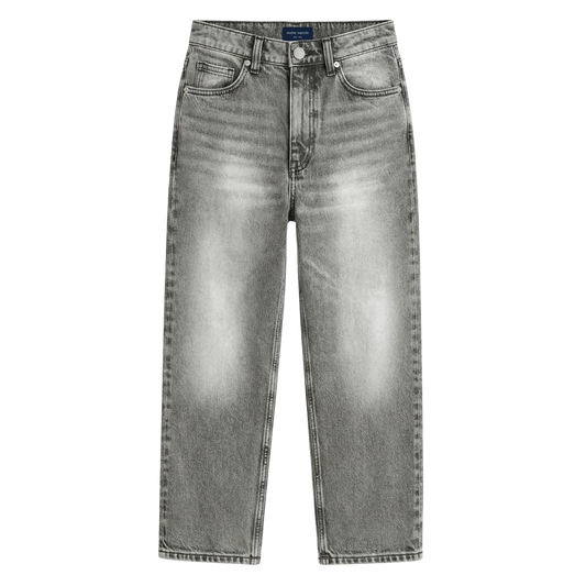Relaxed Straight Fit Jeans Grey