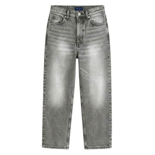 Relaxed Straight Fit Jeans Grey