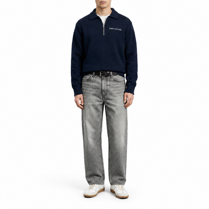 Relaxed Straight Fit Jeans Grey