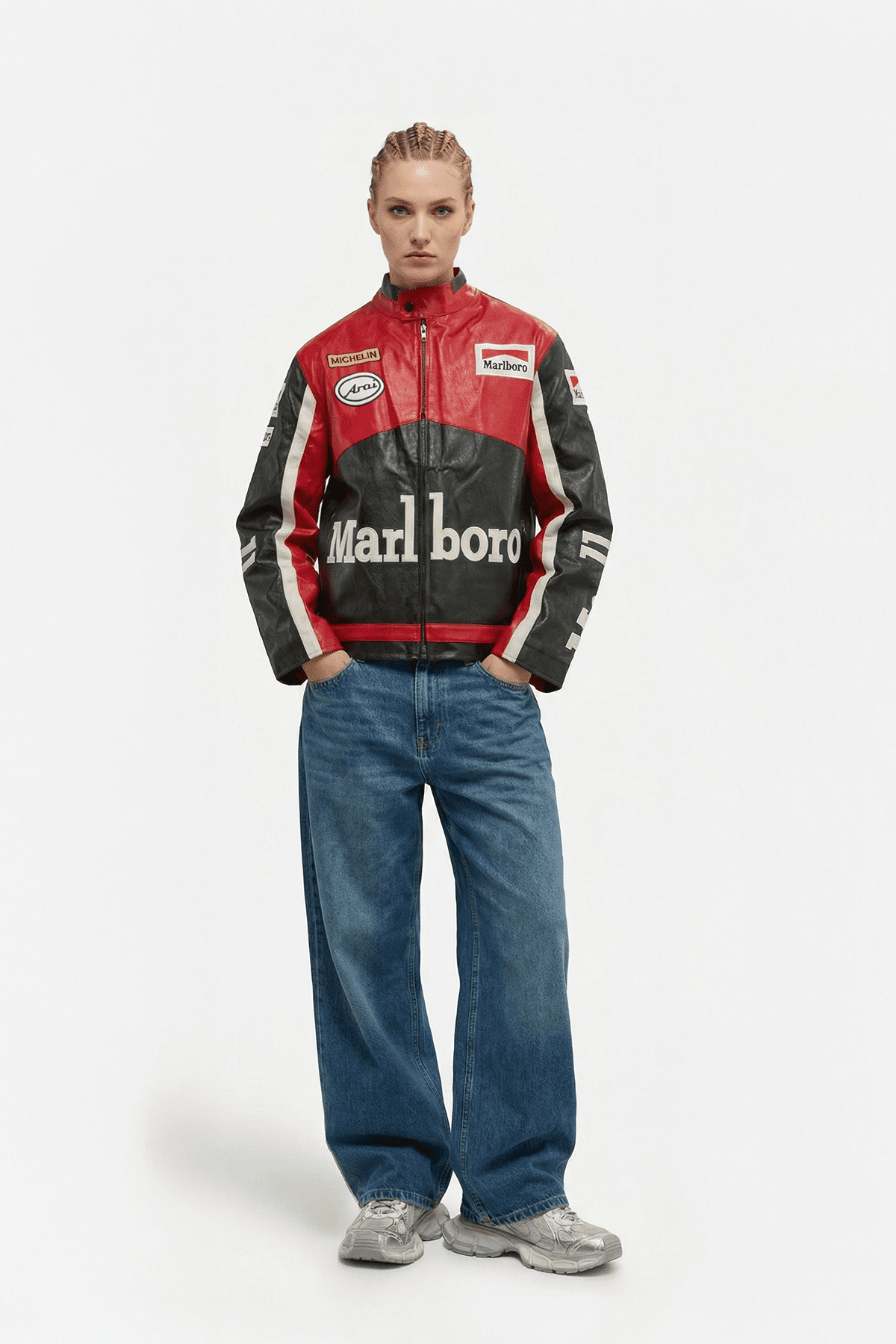 Marlboro Vintage Racing Leather Jacket - Classic Edition