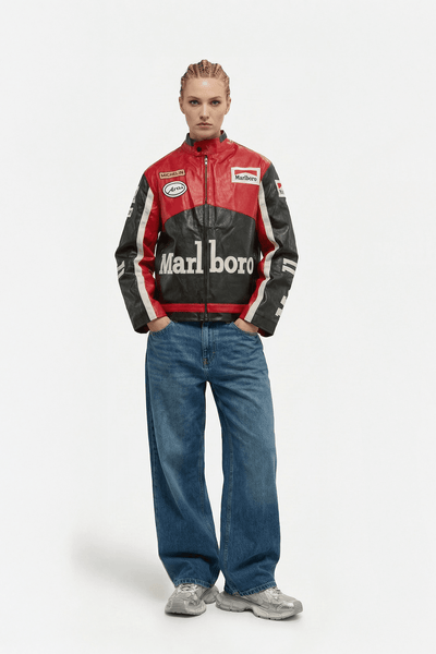 Marlboro Vintage Racing Leather Jacket - Classic Edition