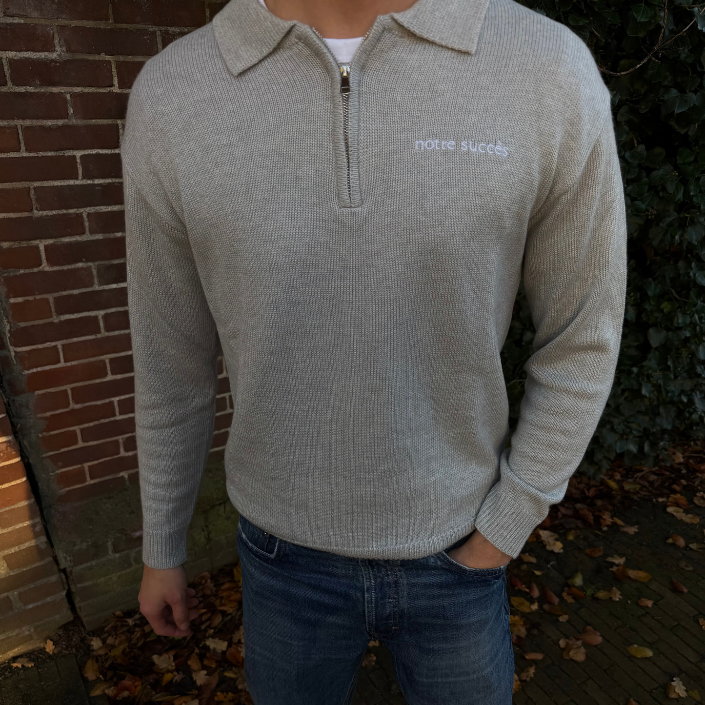 Wool Half Zip